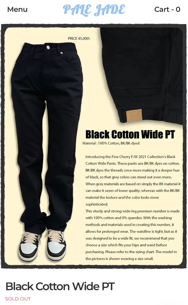 Black cotton wide-legged pants Failjay