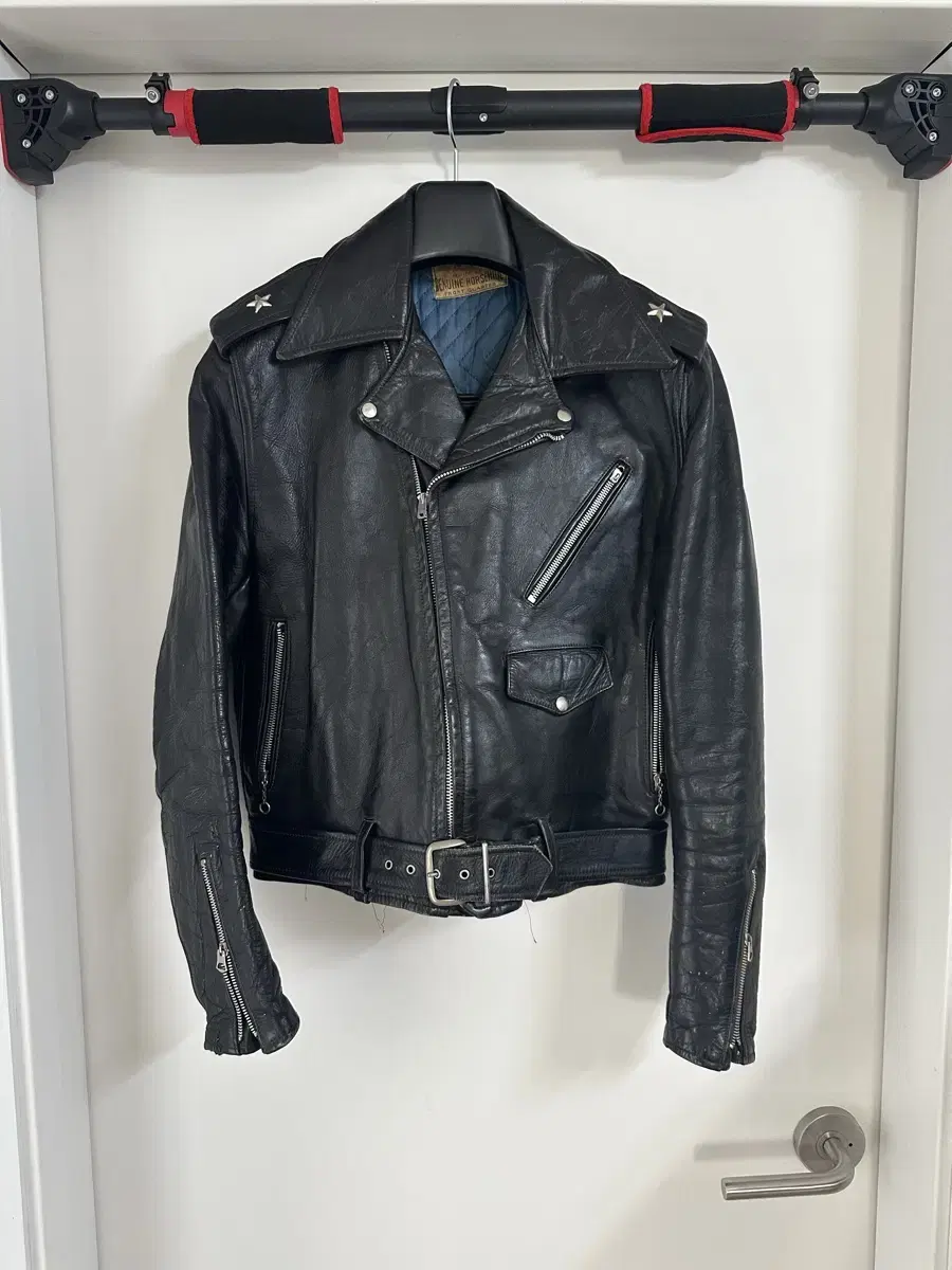 Original 50s horse-leather one-star rider jacket