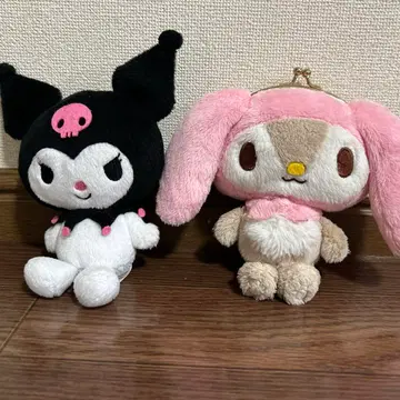 산리오 마이멜로 가마구치 지갑 쿠로미키링 2개 세트