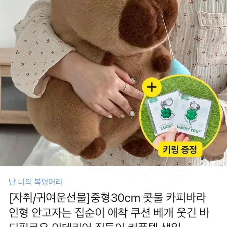 콧물 카피바라 인형 (중형 30cm)