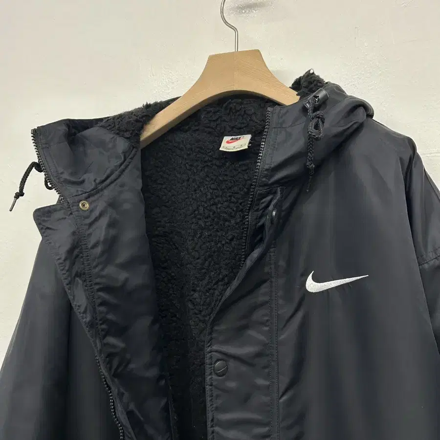 90s NIKE 양털 롱파카