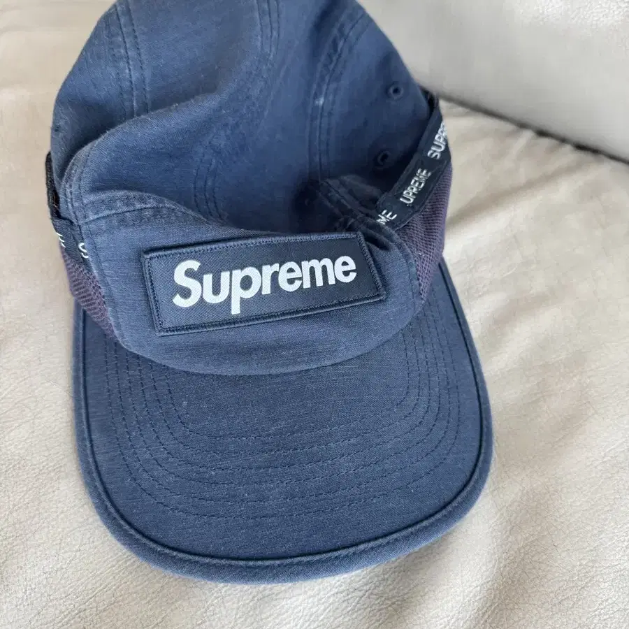 Supreme Mesh Pocket Camp Cap Navy - 23FW