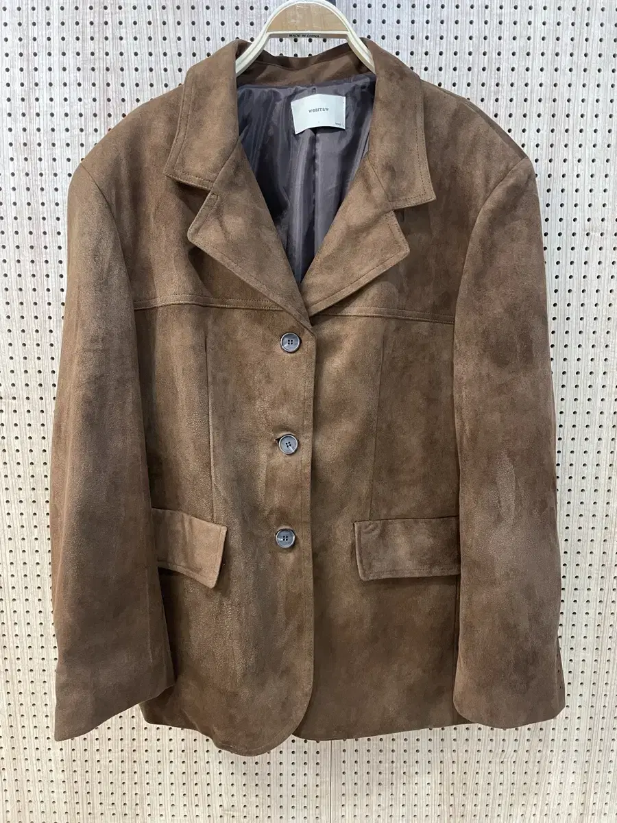 Brown suede jacket