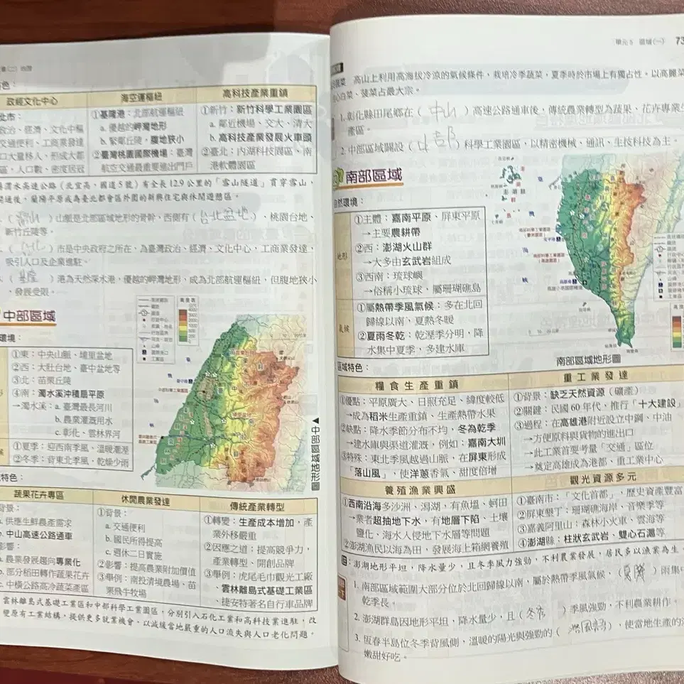 레소레트로#4111 대만 중학 지리 수련장 '중학 점선면 전방위 평가강의