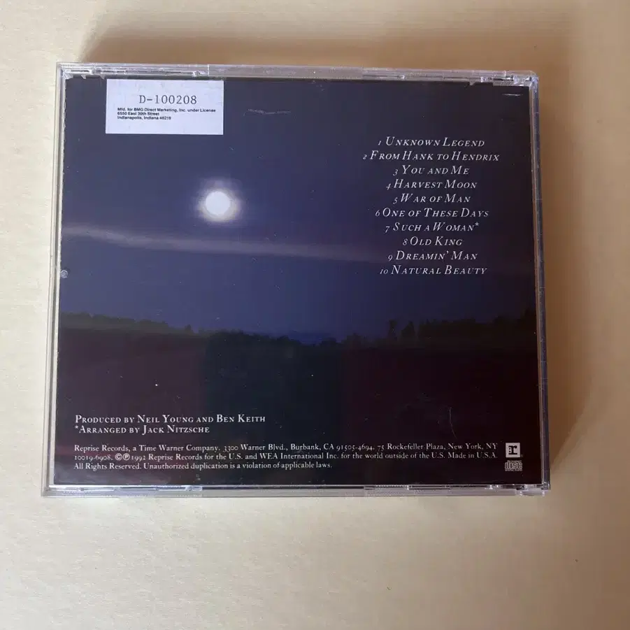 닐영 (Neil Young) Harvest Moon 시디 CD 국내에없음