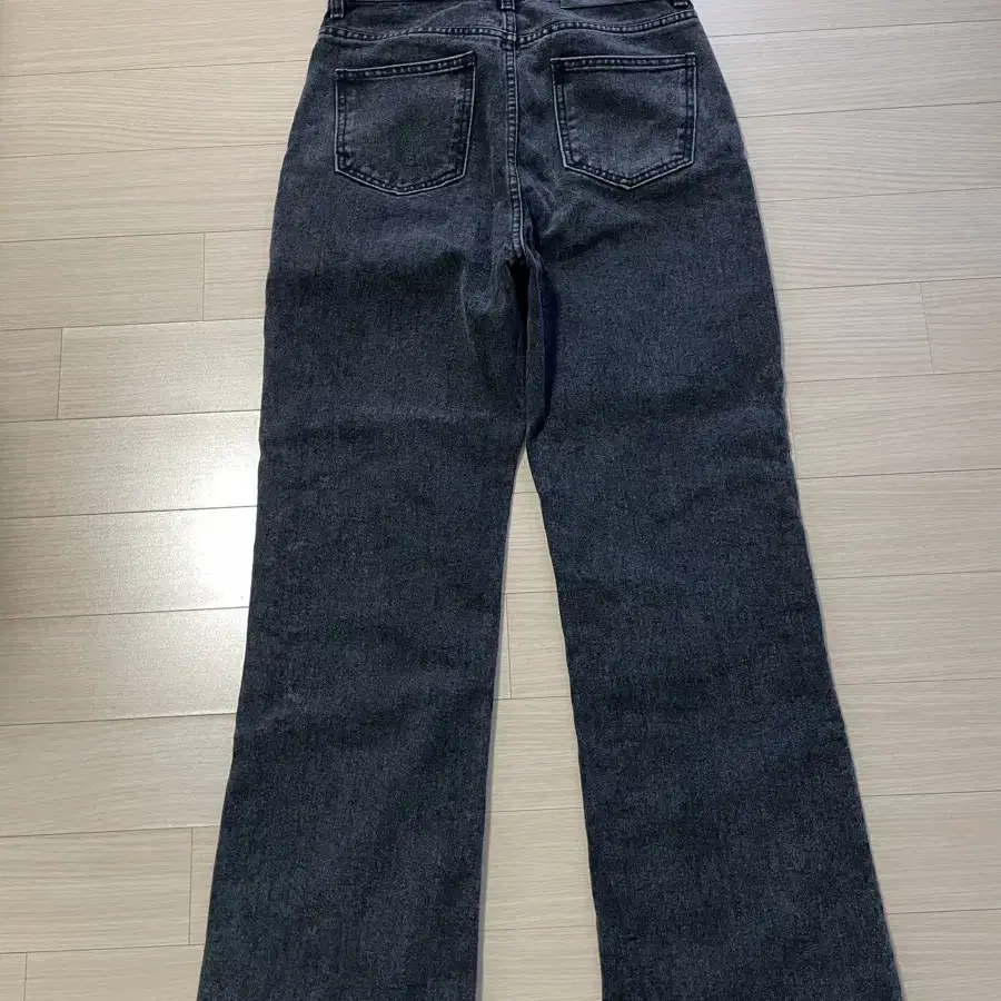 르(le) regular-fit black denim pants