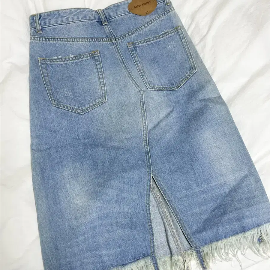 솔티페블 CROSSOVER DENIM SKIRTS 데님스커트