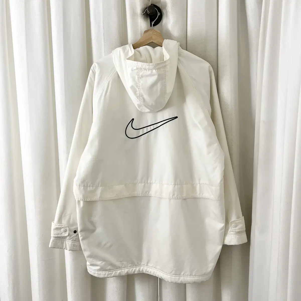 Nike White Logo Mid Hooded Jacket