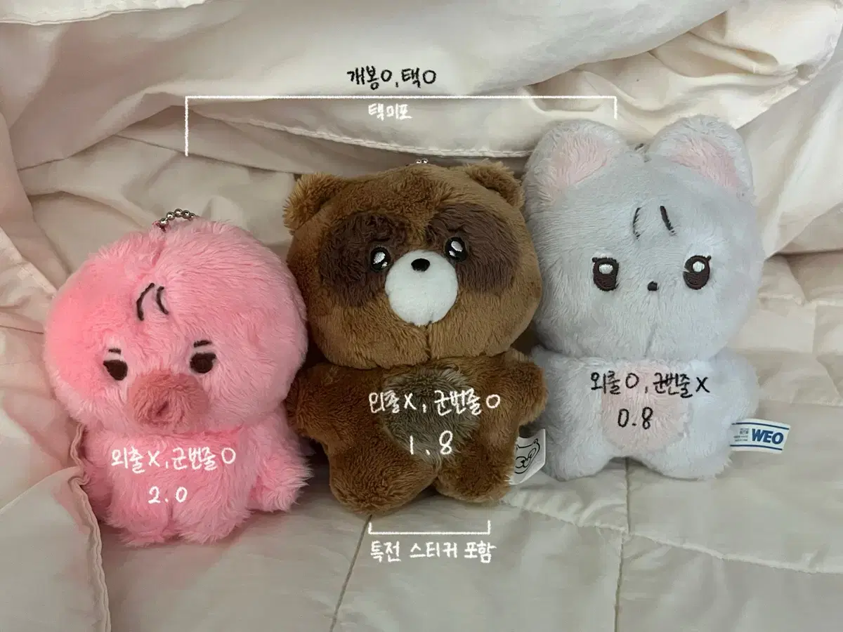 더보이즈 떤코 울망구리 차니냥 8cm 10cm 인형 양도