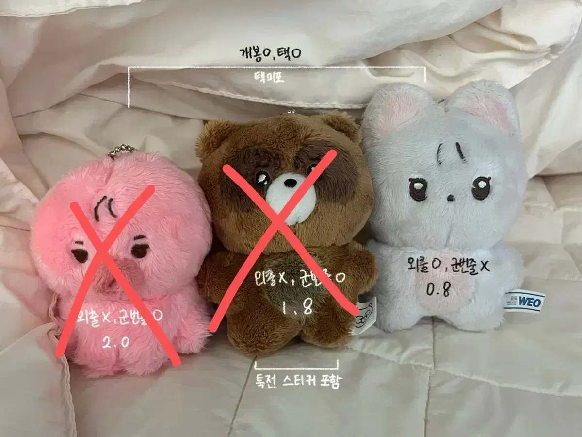 더보이즈 떤코 울망구리 차니냥 8cm 10cm 인형 양도