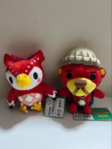 동물의 숲 후코 라코스케 봉제 인형 세트