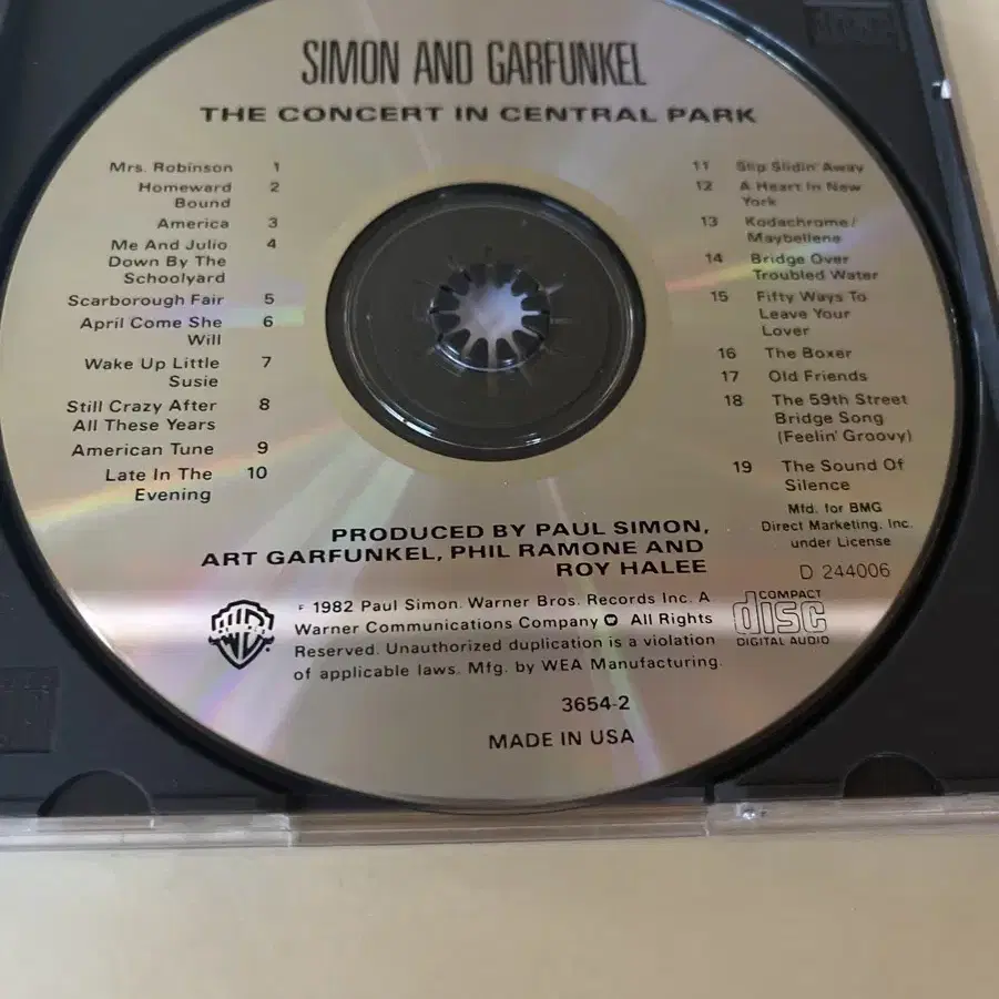 사이먼 가펑클 Simon and Garfunkel 공연 2cd를 1cd로