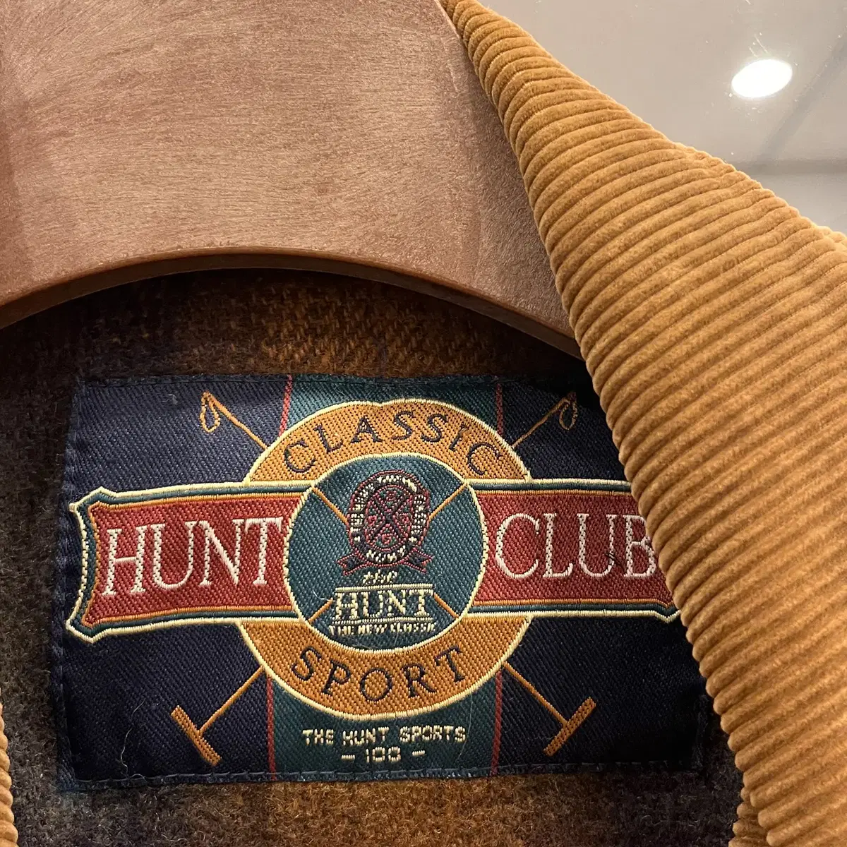 Hunt Club 헌트클럽 울 체크 코트