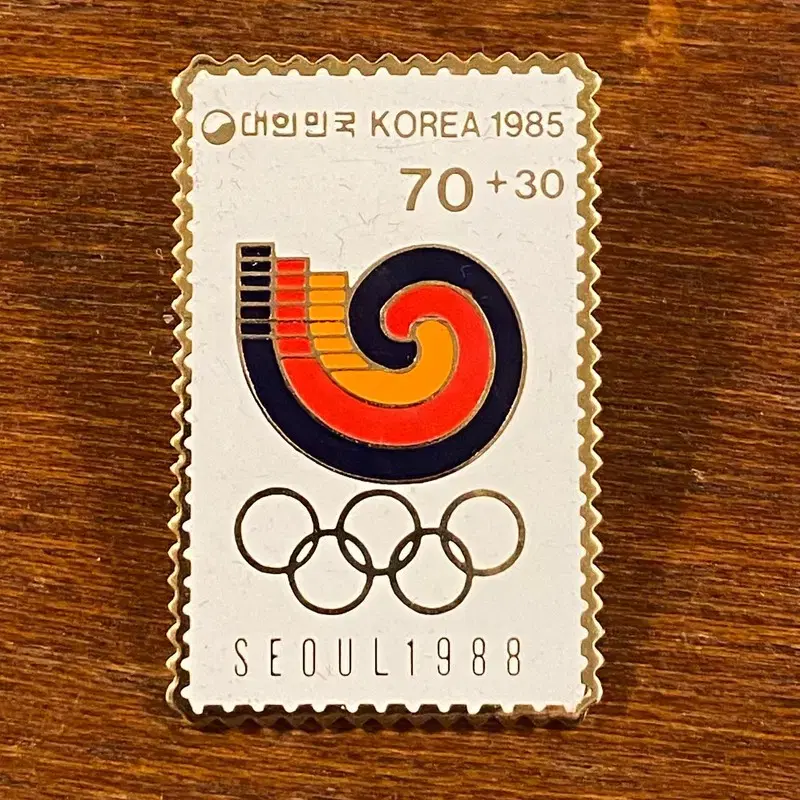 레어 미국 빈티지 1988년 서울올림픽 브로치