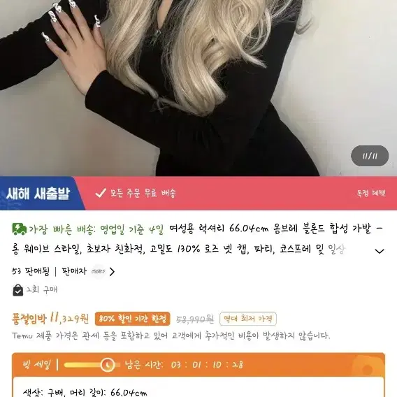 테무 가발