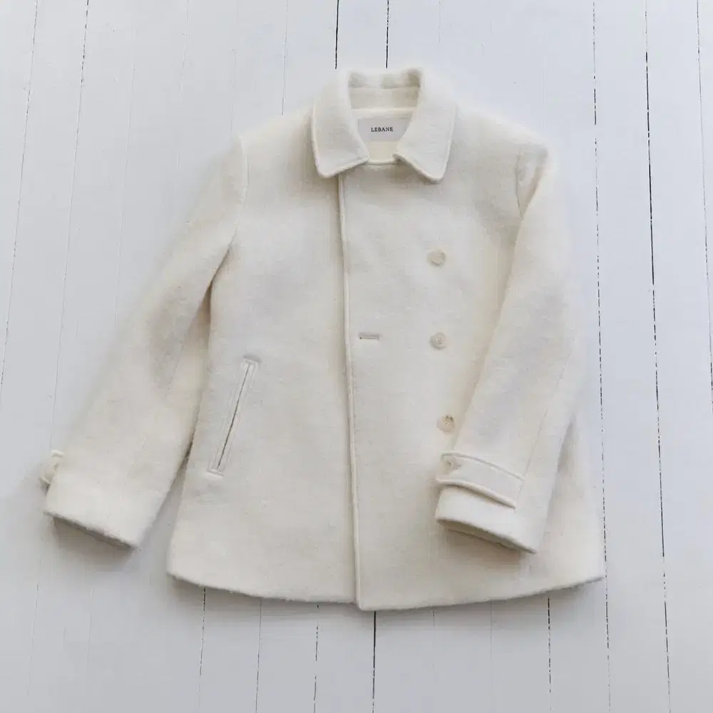 르베인 Lebane Villa Alpaca Half Coat(Cream)