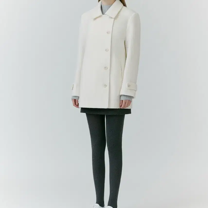 르베인 Lebane Villa Alpaca Half Coat(Cream)