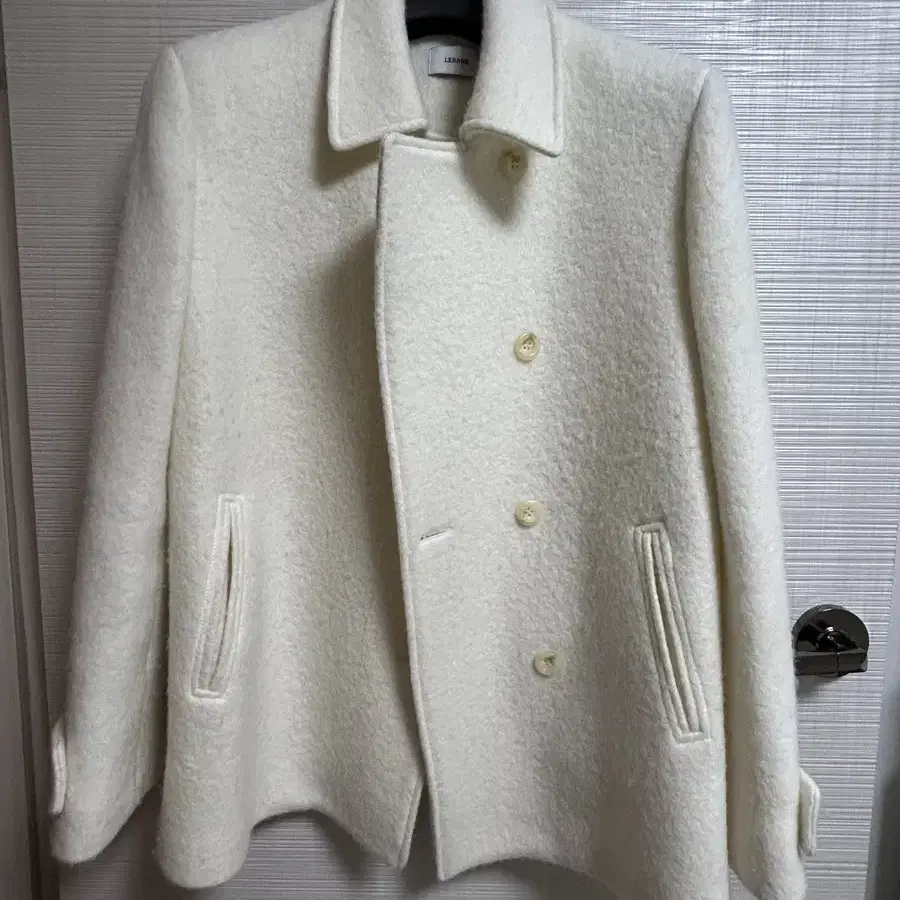 르베인 Lebane Villa Alpaca Half Coat(Cream)