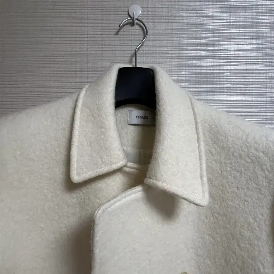 르베인 Lebane Villa Alpaca Half Coat(Cream)