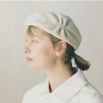 MATURE HA .(마츄아하) 턱받이 리브 벨벳 베레모