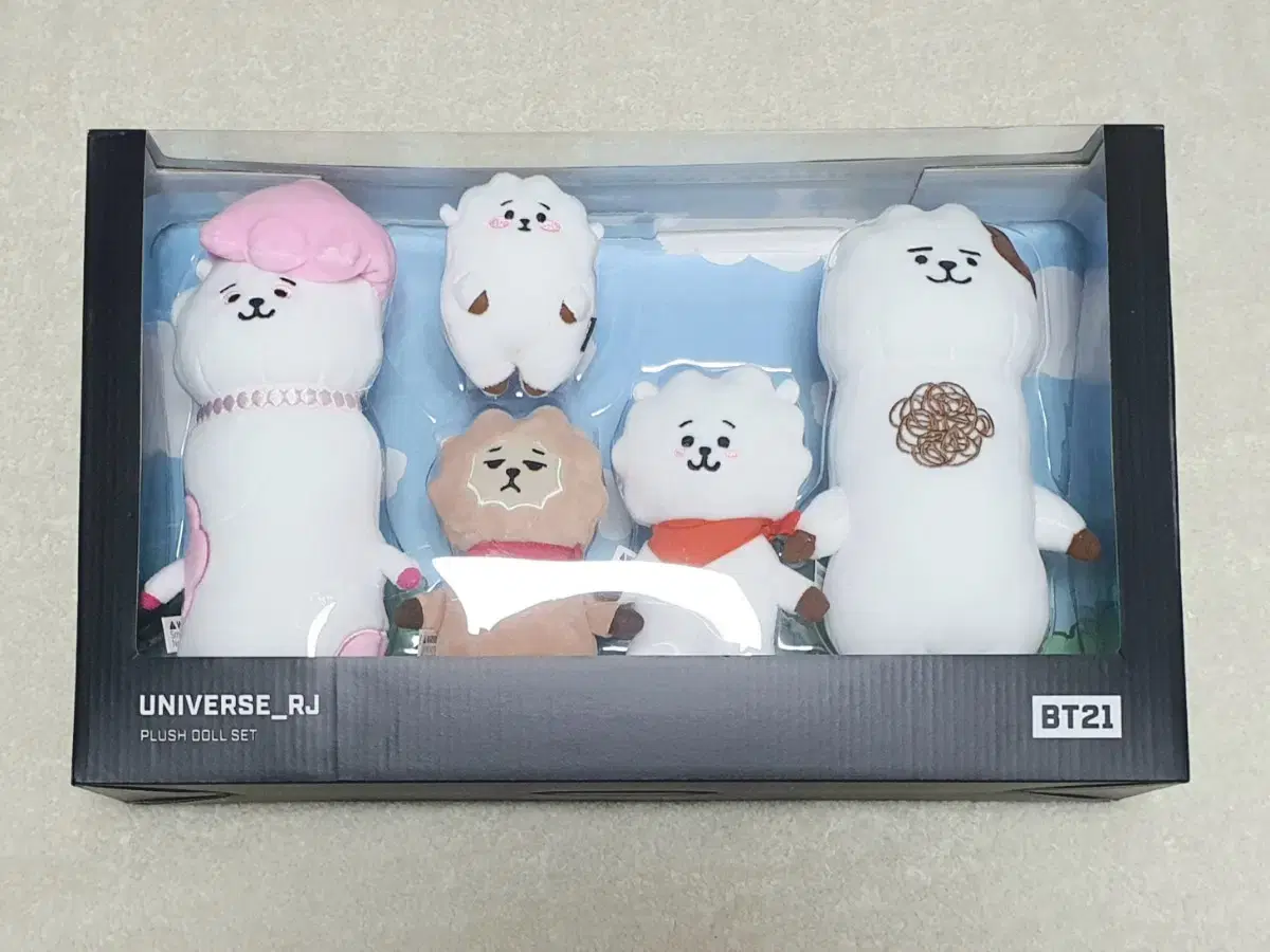 bt21 알제이 유니버스 가족 인형 세트