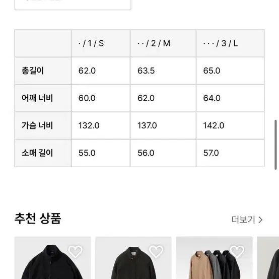 모이프 aw22 트러커자켓 3사이즈