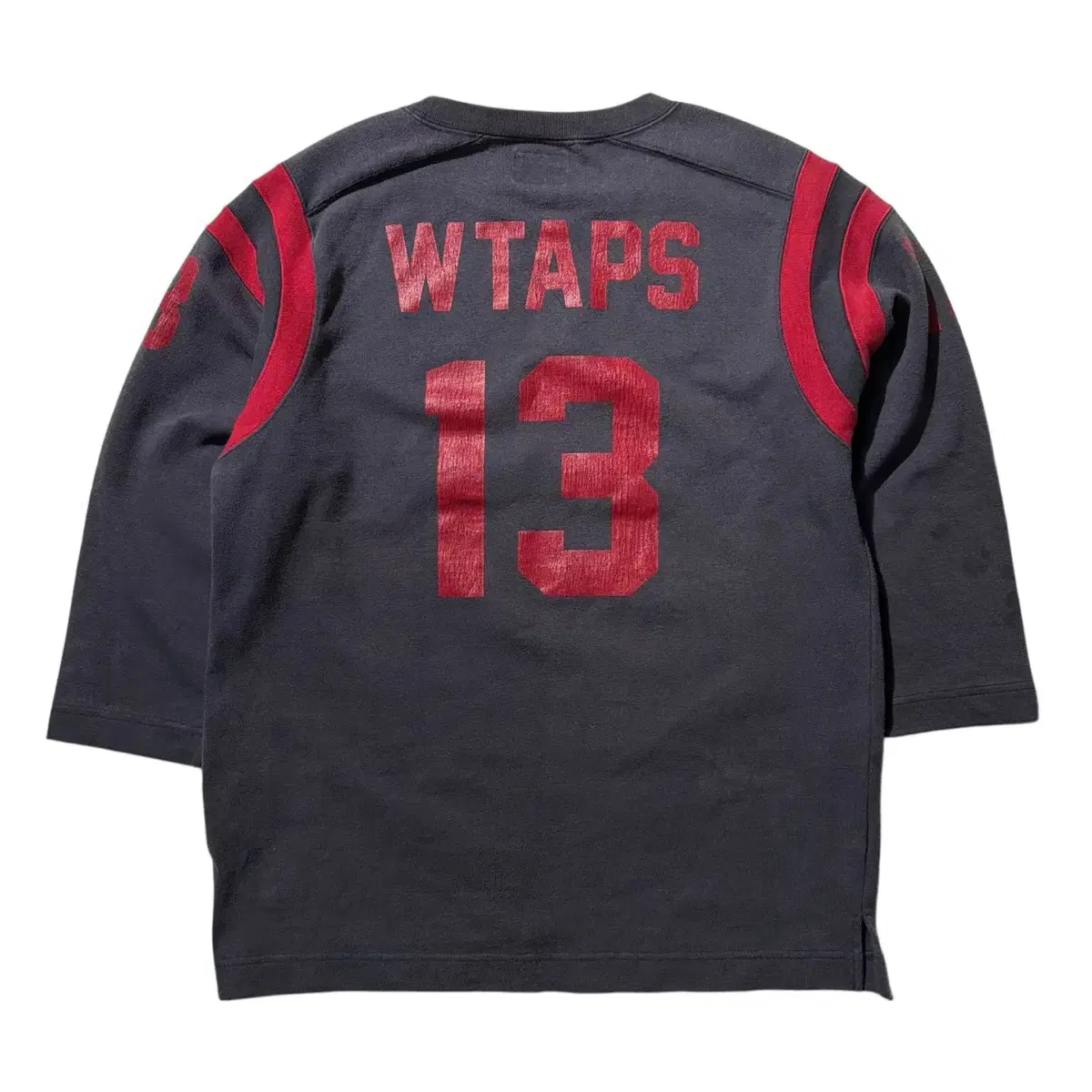 [M] Wtaps 더블탭스 풋볼 3/4 슬리브 티셔츠