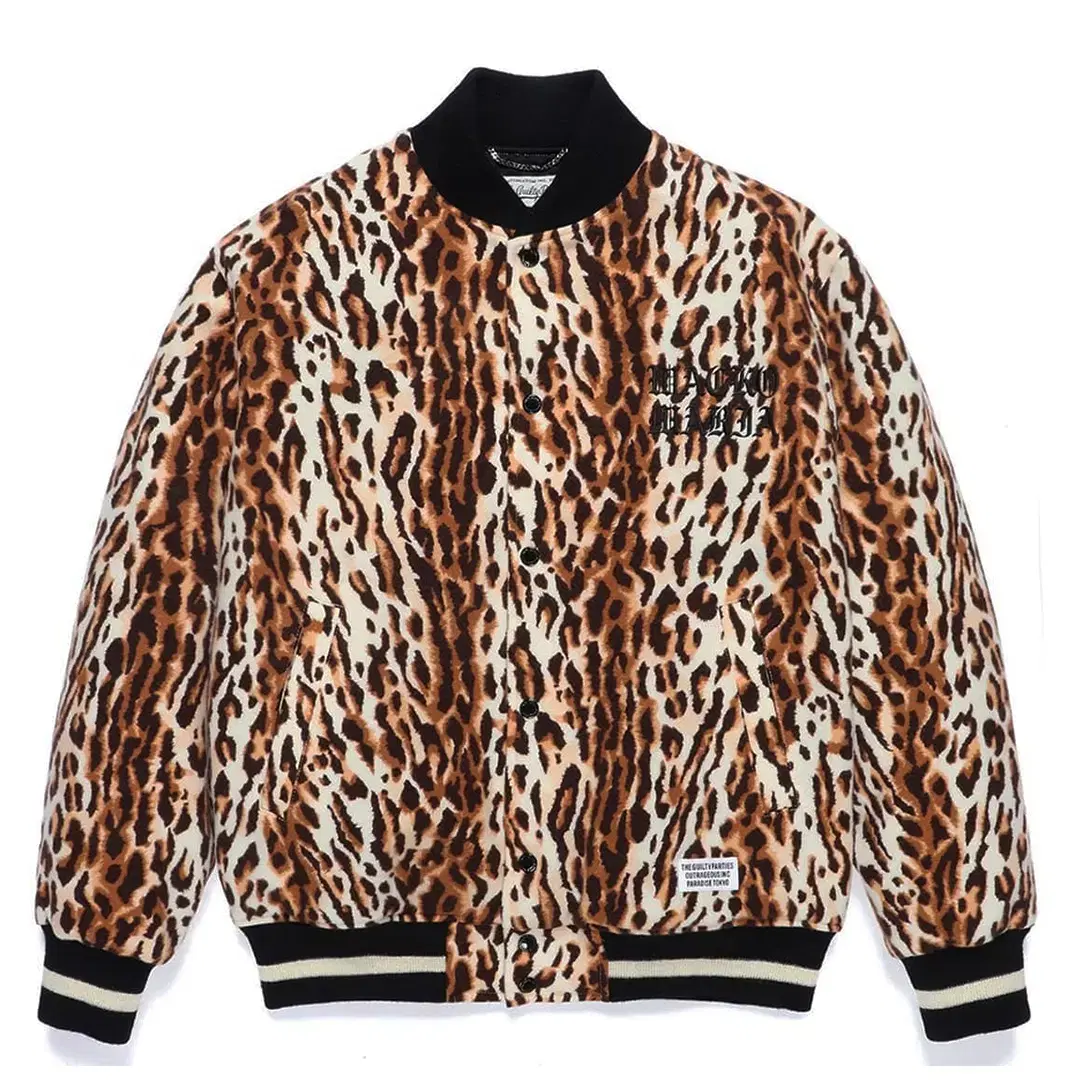 WACKO MARIA LEOPARD VARSITY