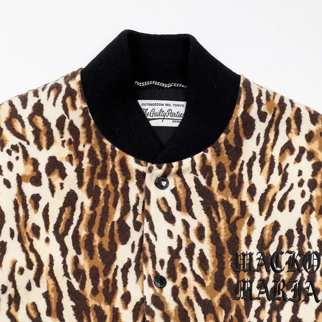 WACKO MARIA LEOPARD VARSITY