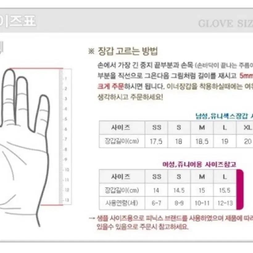 데샹트 주니어 팀 글로브 스키 장갑