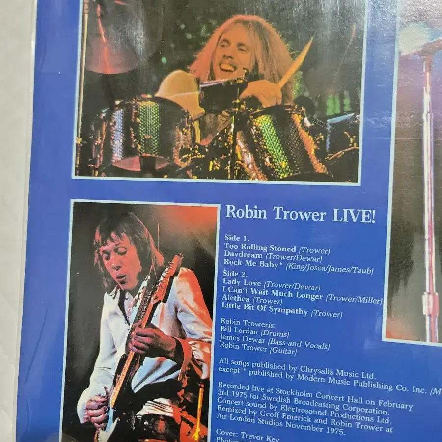 Robin Trower lp 라이브 미개봉 락 기타리스트