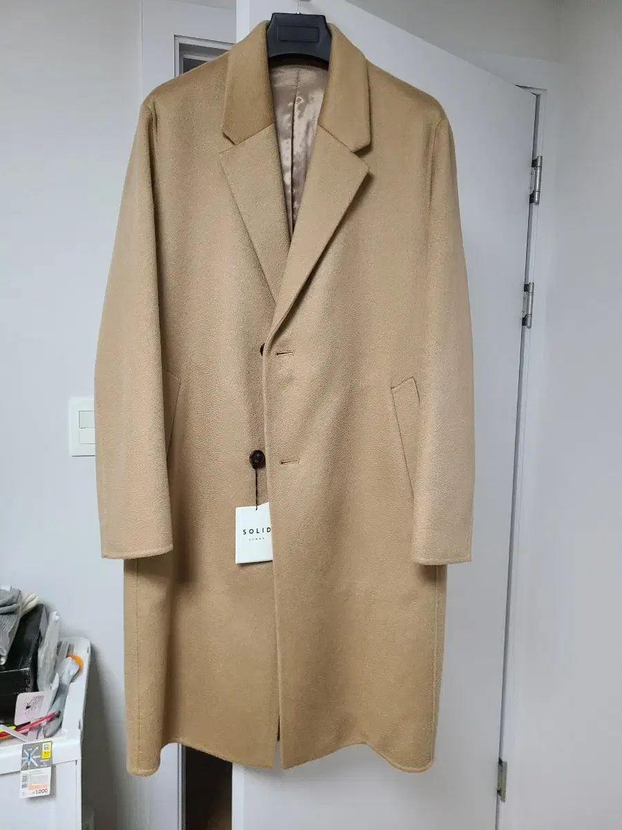 (New Product) Solid Homme 22FW Cashmere 100% Coat 48