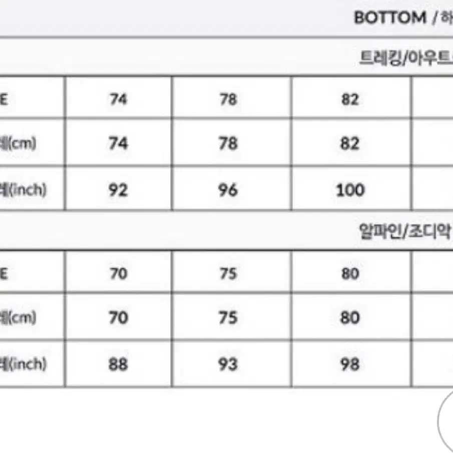 몽벨 등산바지