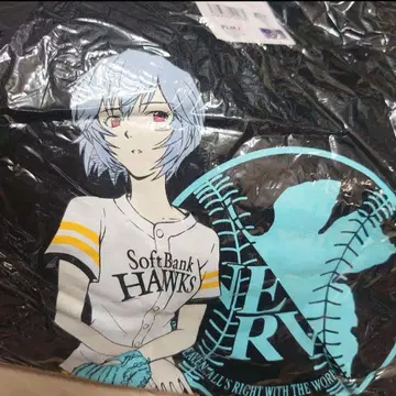 에반게리온 소프트뱅크 호크스 티셔츠 S사이즈