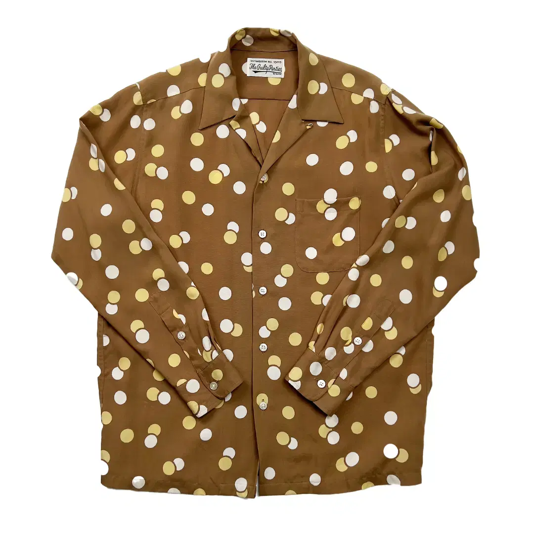 WACKO MARIA DOTS LS HAWAIIAN SHIRT