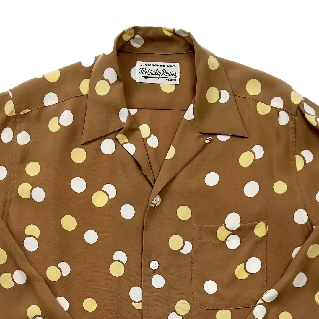 WACKO MARIA DOTS LS HAWAIIAN SHIRT