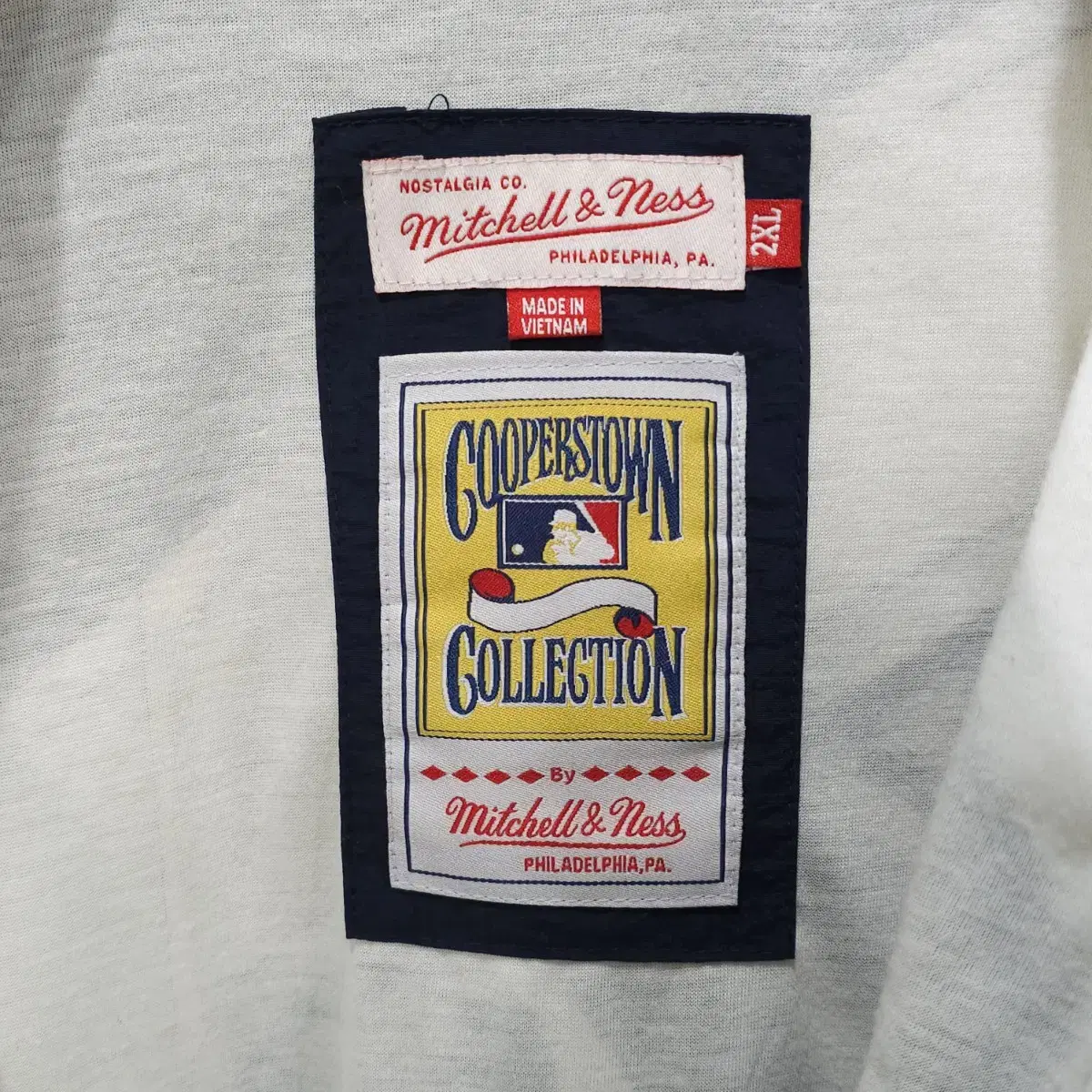 빈티지 Mitchell & Ness 뉴욕양키스 나일론 집업자켓- 2XL