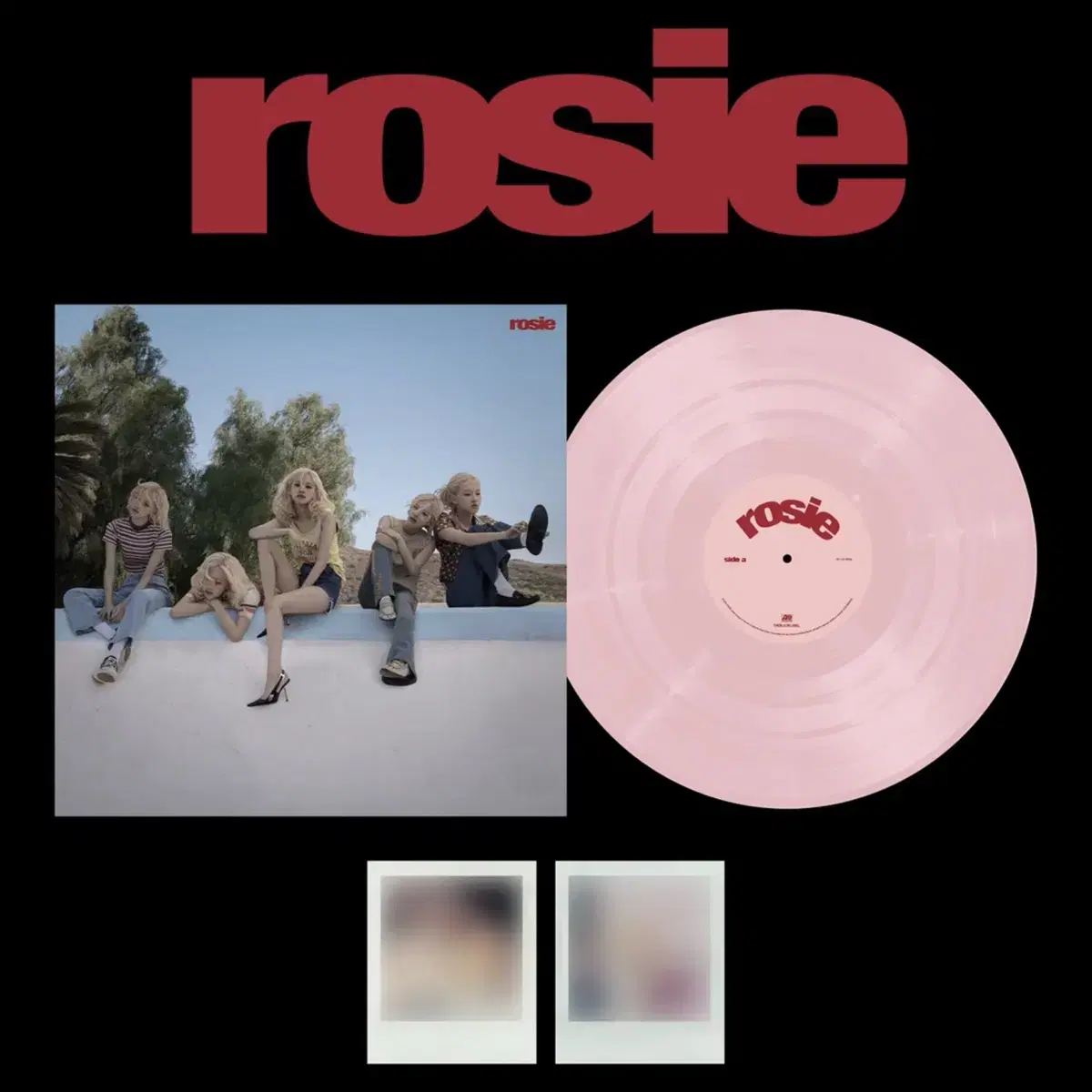 (미개봉)로제 lp rosie 핑크 band.ver