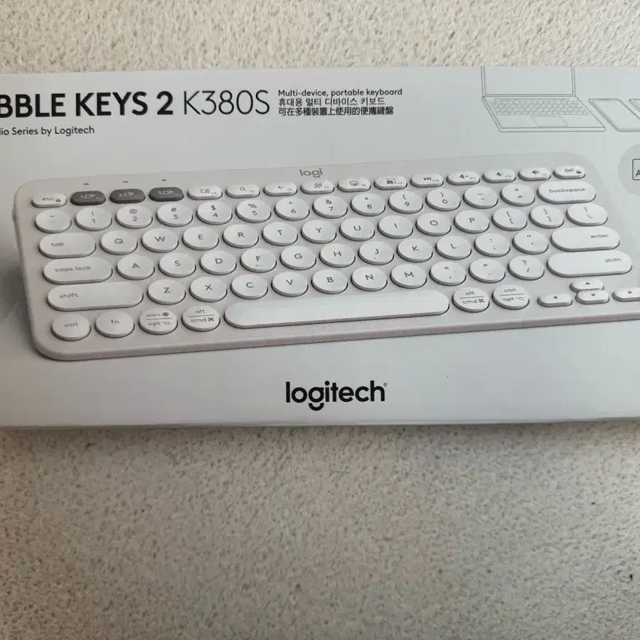 미개봉) 로지텍 K380S 키보드 (도브화이트)