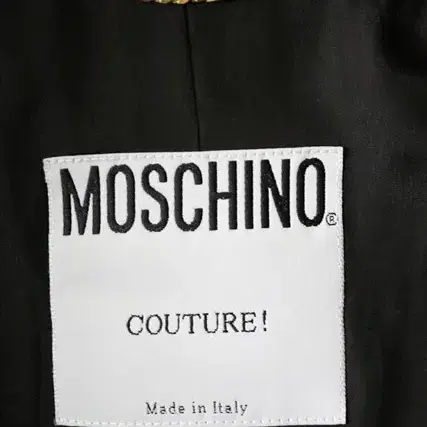 MOSCHINO COUTURE 모스키노 블랙 자켓