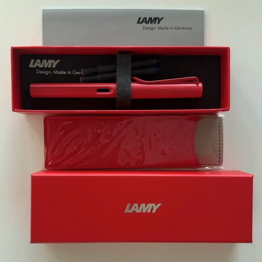 LAMY 라미 사파리 만년필 세트 (스트로베리 한정판)