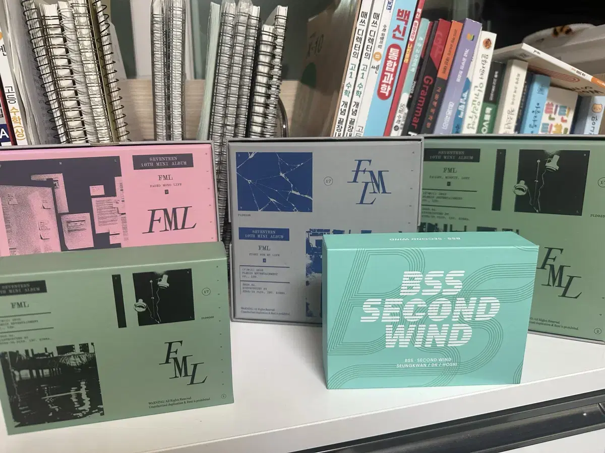 세븐틴 FML앨범 예약판매때 산 3종세트, FML,부석순 KIT.ver