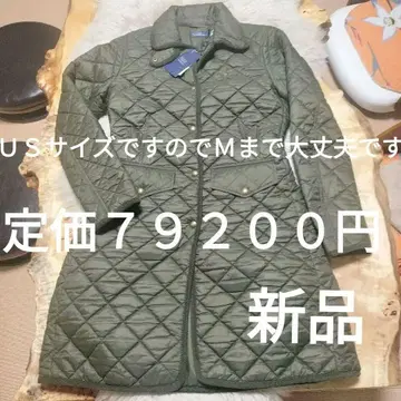 폴로 랄프 로렌 올리브 컬러 퀼팅 롱 코트