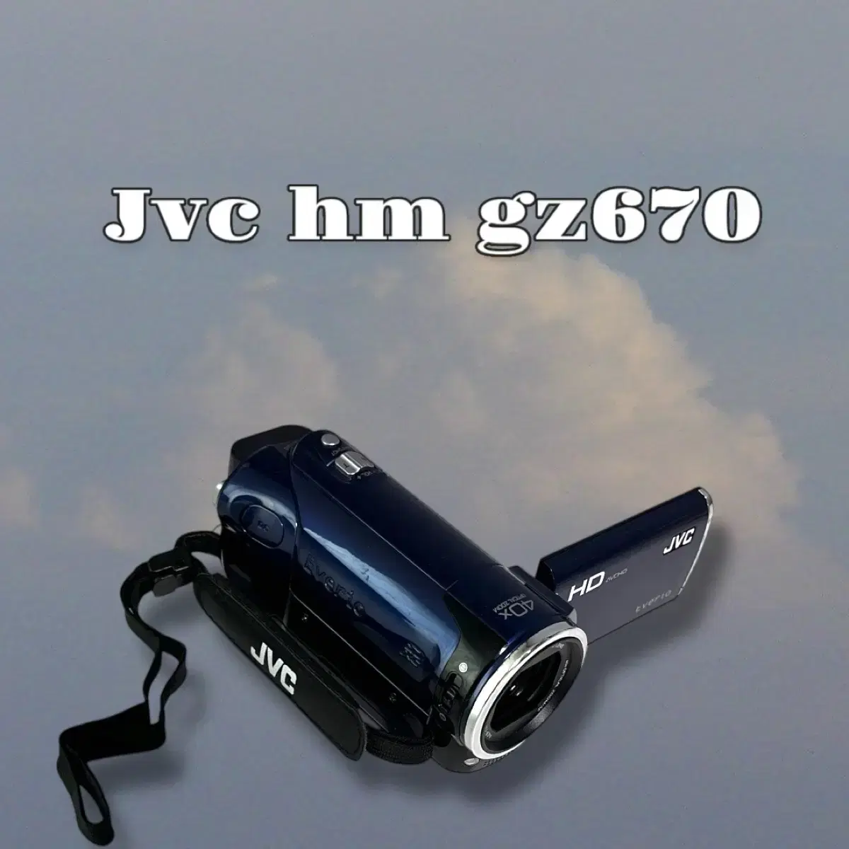 Jvc gz hm670 블루 빈티지 캠코더 카메라