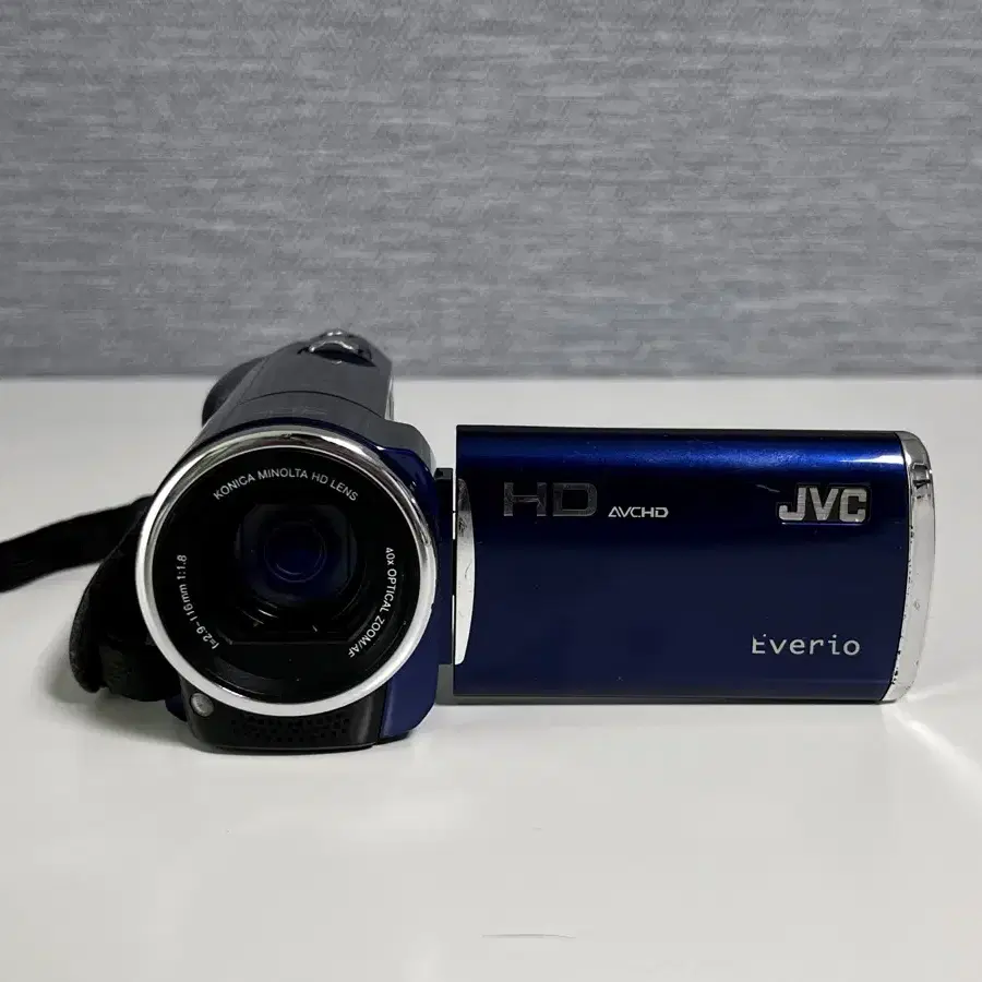 Jvc gz hm670 블루 빈티지 캠코더 카메라