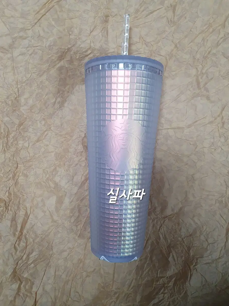 스타벅스 소프트 화이트 그리드 콜드컵 710ml