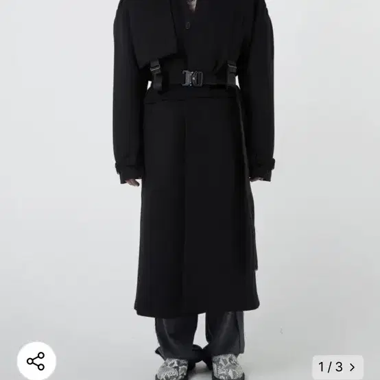 루오니어 DETACHABLE WOOL BUCKLE COAT