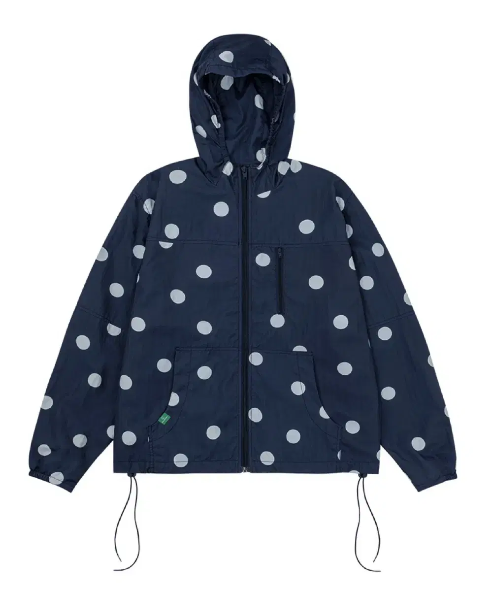 노컨텐츠 Dot hooded jumper - Navy