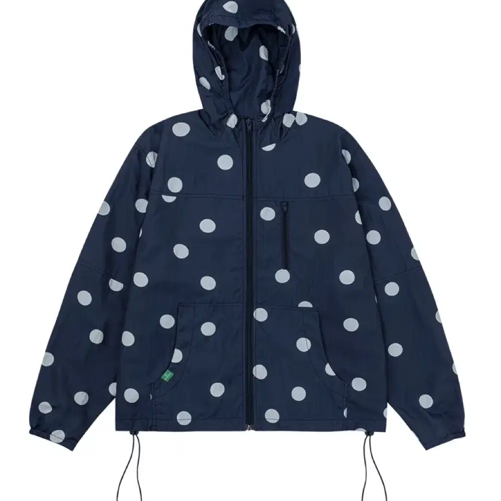 노컨텐츠 Dot hooded jumper - Navy