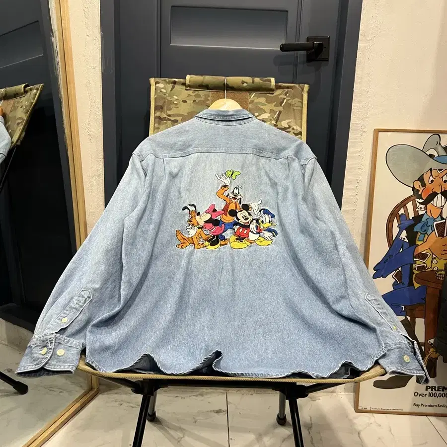 1990s DISNEY STORE DENIM SHIRT 디즈니 데님셔츠